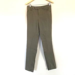 Vince Olive Green khaki Skinny Pants Zip Ankle EUC